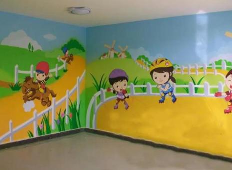 咸丰幼儿园墙体彩绘制作流程及注意事项
